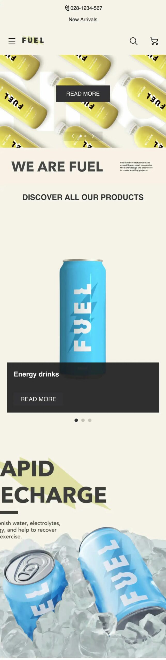 模板推薦 | 年輕跳躍的FUEL 主題，多角度展示、動效視覺一絕！