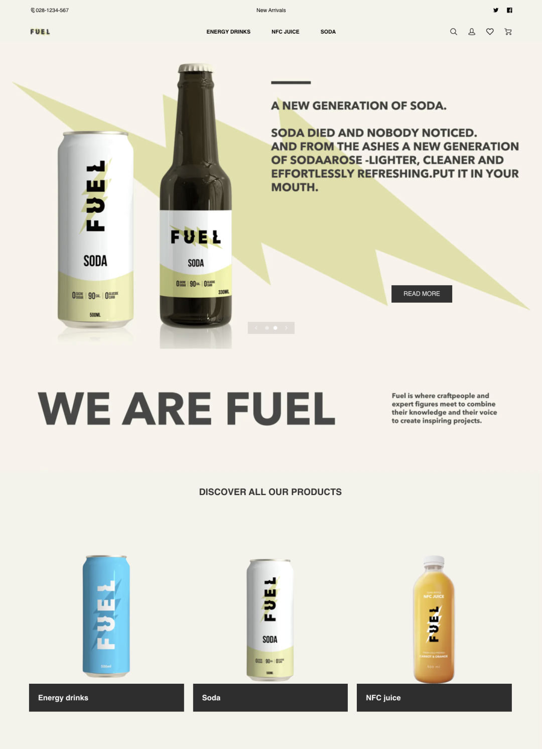 模板推薦 | 年輕跳躍的FUEL 主題，多角度展示、動效視覺一絕！