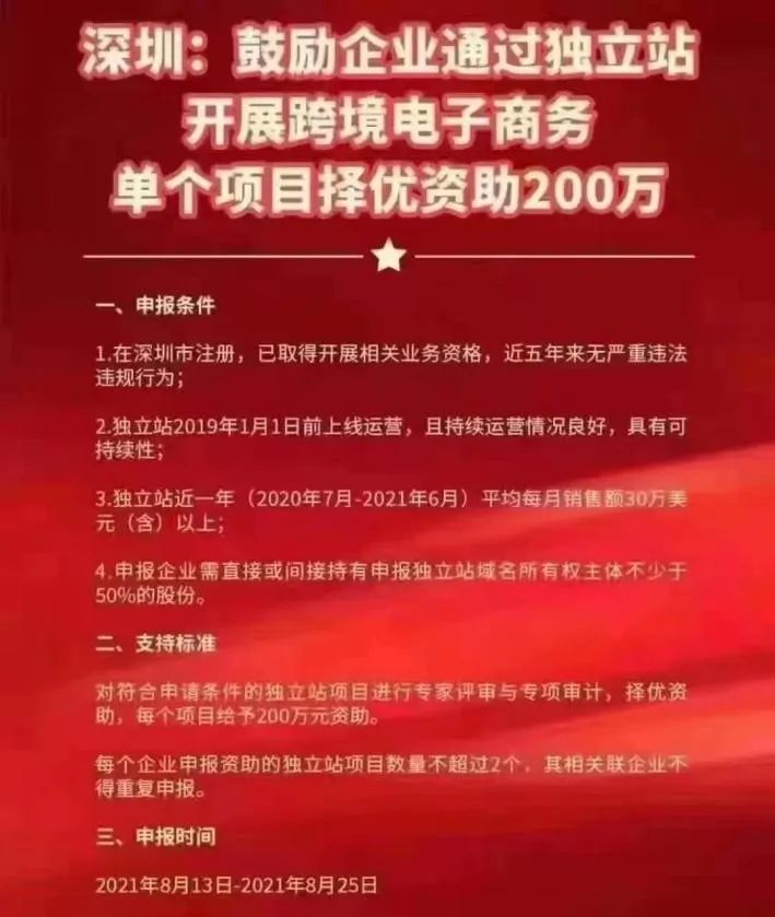 深圳出手應(yīng)對亞馬遜“封號潮”，獨立站賣家最高補貼200萬！